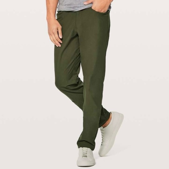 Lululemon Men's ABC Pant Classic, Dark Olive (34" Inseam) - Picture 1 of 9